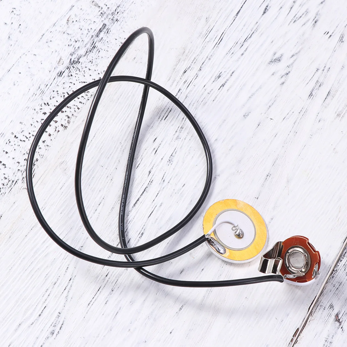 

Guitar Pickup 37.5Cm 1/4 Inch Jack 9.5Mm Threaded 20Mm Piezo For Cigar Box Acoustic Instrument Easy Install