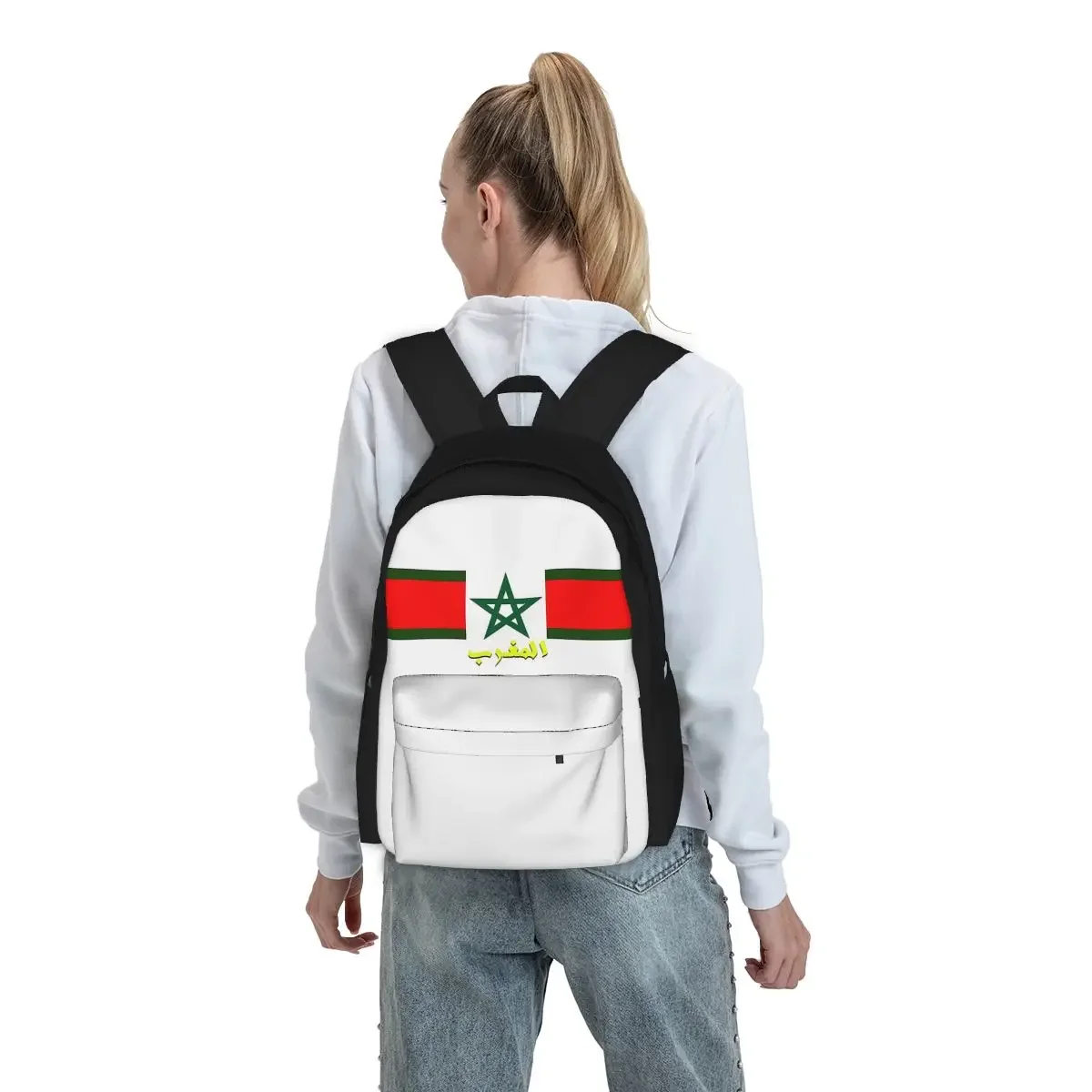 Morocco Maroc Backpacks Boys Girls Bookbag Students School Bags Cartoon Kids Rucksack Laptop Rucksack Shoulder Bag