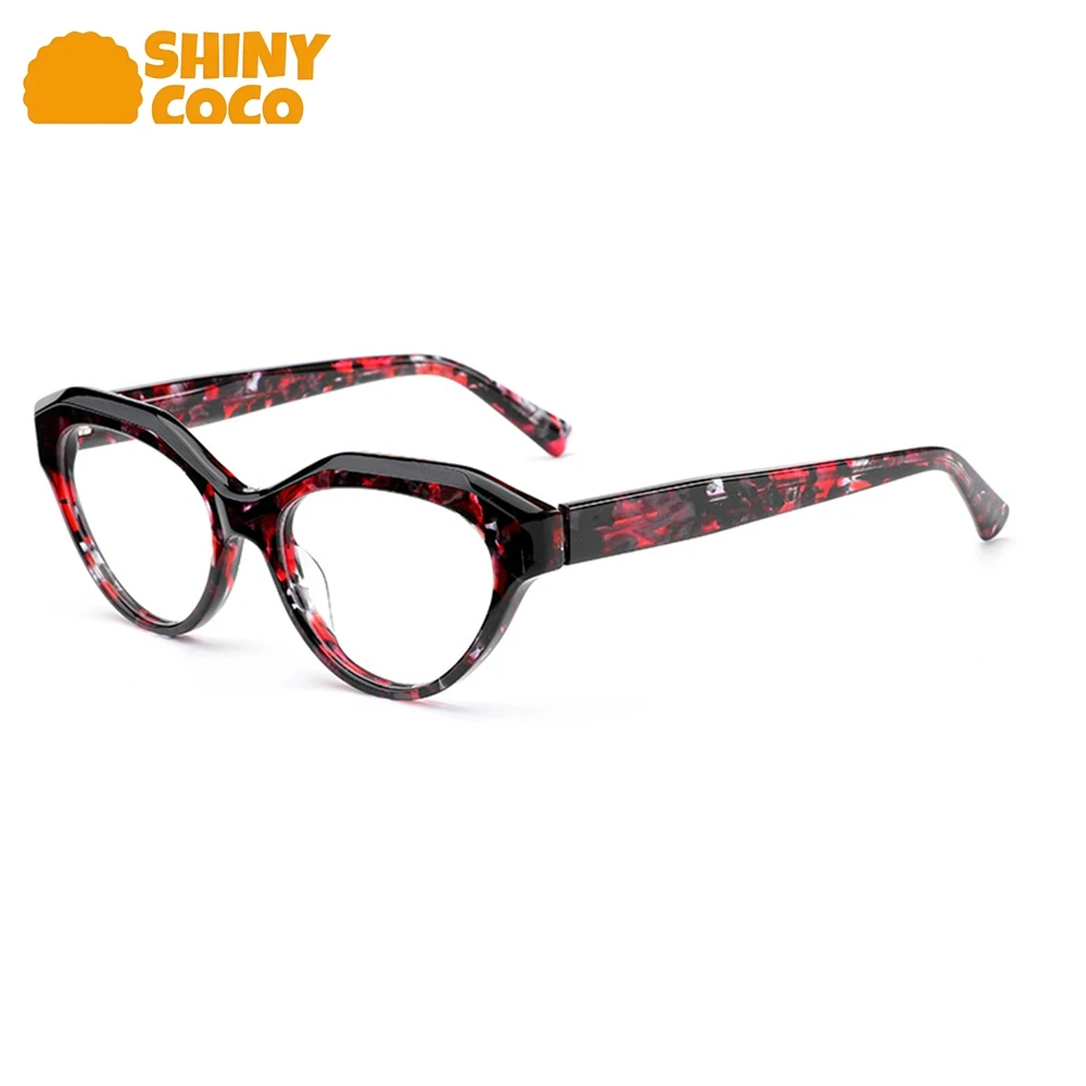 

ShinyCoCo Luxury Brand Cat Eye Myopia Glasses Can Make You Look Slimmer And Can Be Paired With Prescription Glasses Frames