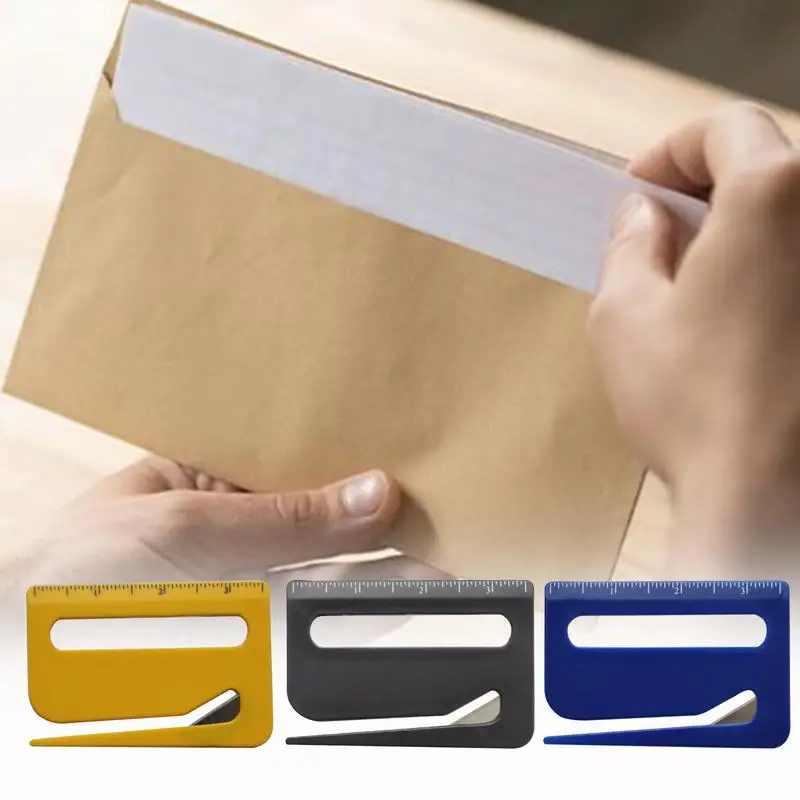 Mail Opener Tool Wrapping Paper Cutter Letter Opening Tool Mail Cutter For Pet Hair Knot With Pointed End Magnifying Glass Ruler