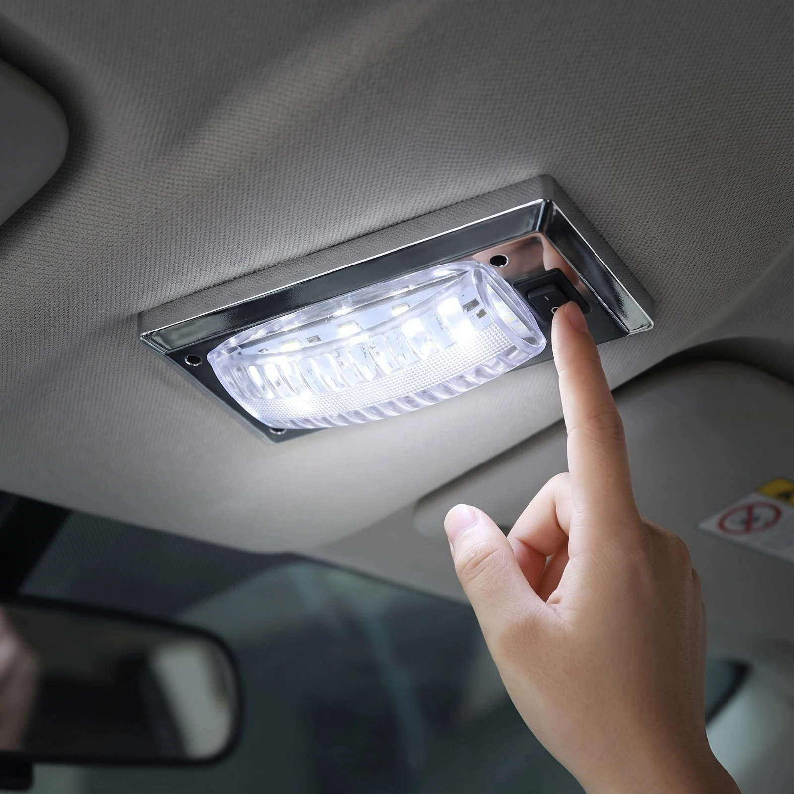 LED Car Roof Light Easy to Install Car Dome Light with Switch Lighting Compact Energy-Saving for DIYers, Cabin