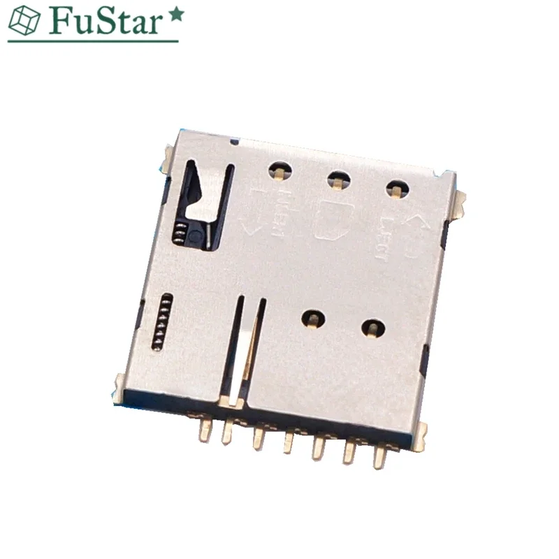 10PCS Nano-SIM Card Holder Push-push type 7PIN Mini SIM card socket nano Sim Card Connector ROHS Self-Projectile Gold Plating - Image 2