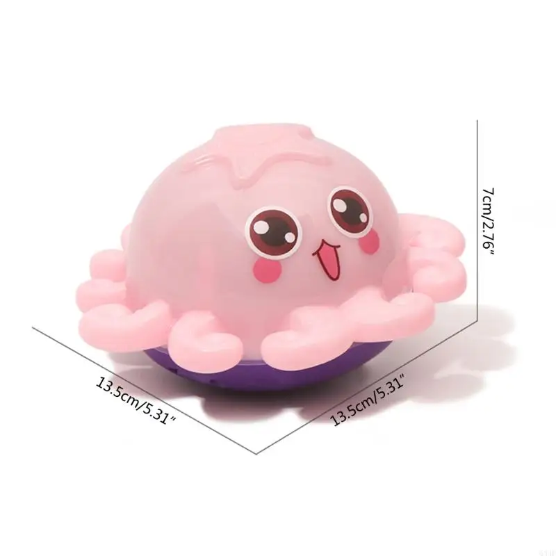634F Baby Bath Toy Electric Water-Jet Obracający Świecający Mała Śliczna zabawka kształcie ośmiornicy