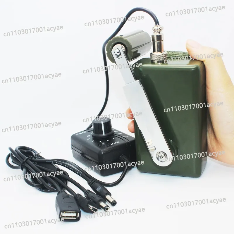 High Power Hand Generator Outdoor Professional Silent Emergency Mobile Phone Computer Charger Portable 30W/28V