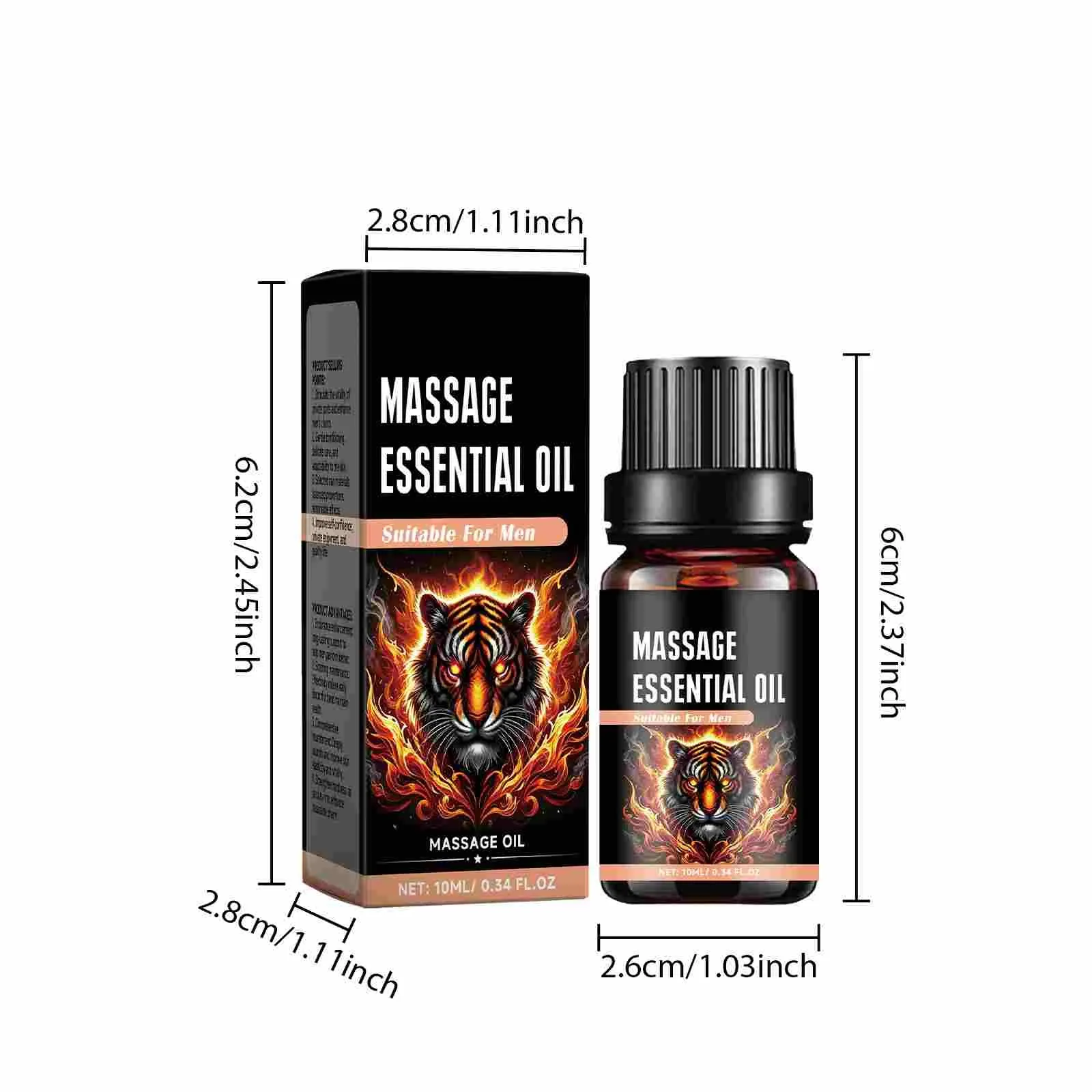 Male Enhancement Massage Oil Erection Gel Body Oil Enlargement Enhancement Male Extension Erection Massage Oil Oil,10ml 202