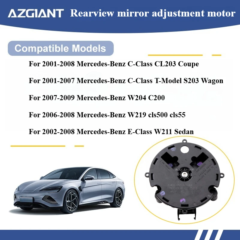 

Azgiant Car rearview mirror lens glass adjustment motor module for 2001-2008 Mercedes-Benz C-Class CL203 Coupe Original parts