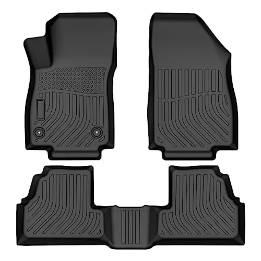 

Коврики для 2013-2022 Encore Всепогодные резиновые автомобильные коврики из ТПЭ без запаха, противоскользящие, 1-й, 2-й ряд, черные, без посадки, 2020-2023 En