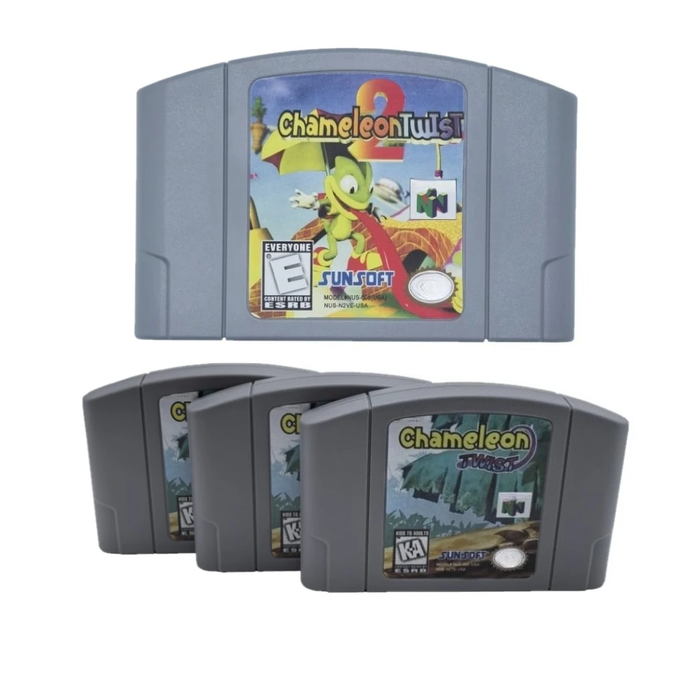 

N64 Game Cartridge, US Version, Chameleon Series 64-bit English Game Cartridge, Collectible Hobby, Toy Gift