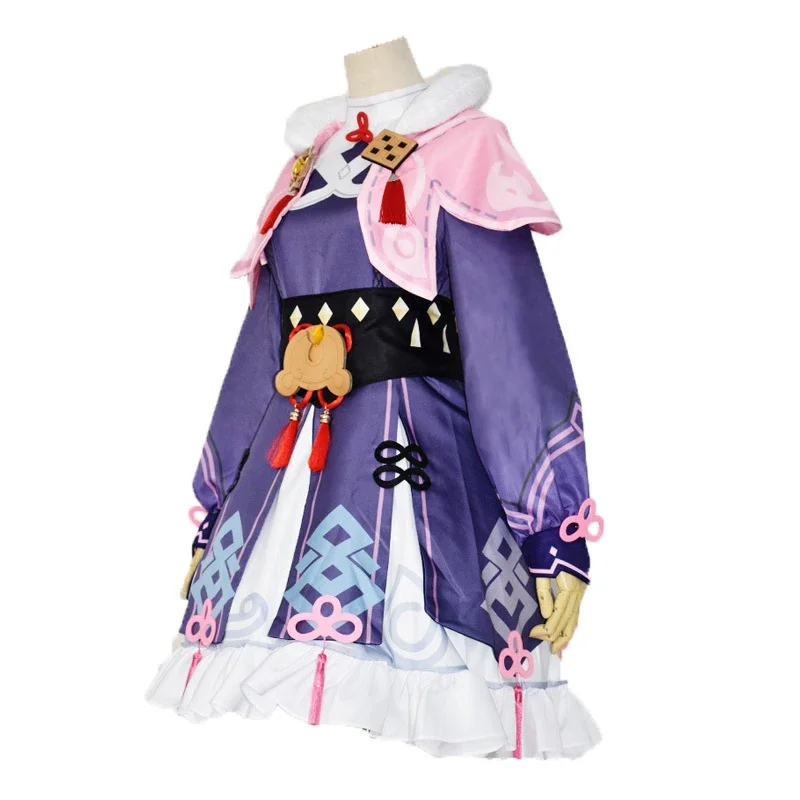 Yunjin Cosplay Gradiente Peruca com Chapéu, Game Genshin Impact Roupas, Yun Jin