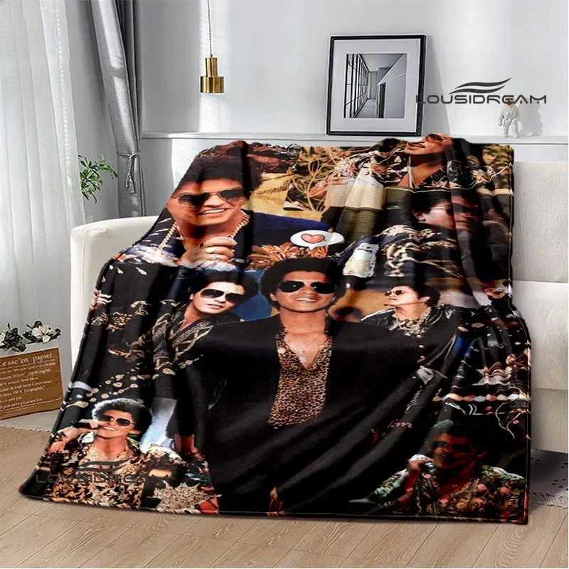 

Singer Bruno Mars Blankets Picnic blanket blankets for beds Flange Warm blanket Home travel blanket bed linings birthday gift