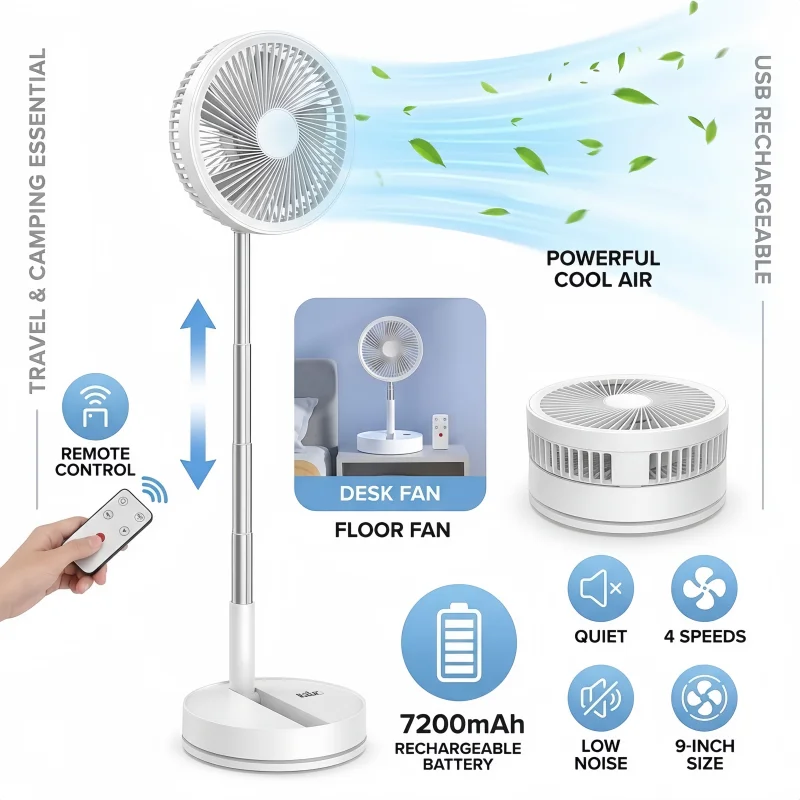 xiaotree-wireless-folding-desk-fan-telescopic-outdoor-travel-camping-floor-fan-with-7200-mah-usb-rechargeable-fan-standing-fan