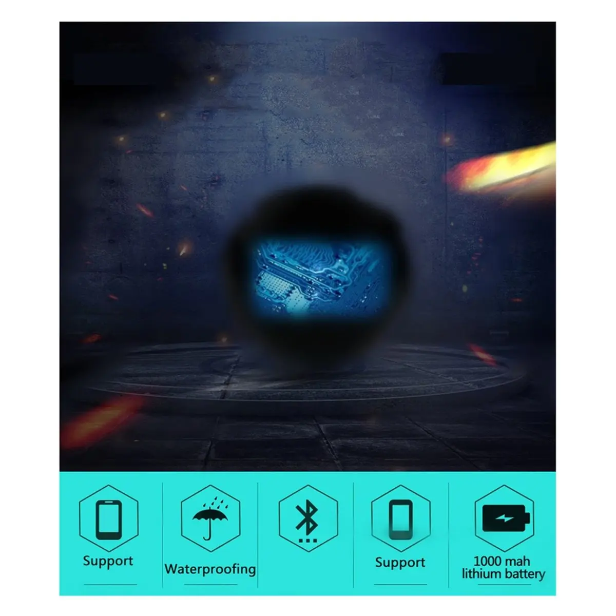 (ABYM) Localizador de Peixes Sem Fio Bluetooth Inteligente com Sonar 36m/118ft Equipamento de Pesca Portátil para IOS e Android