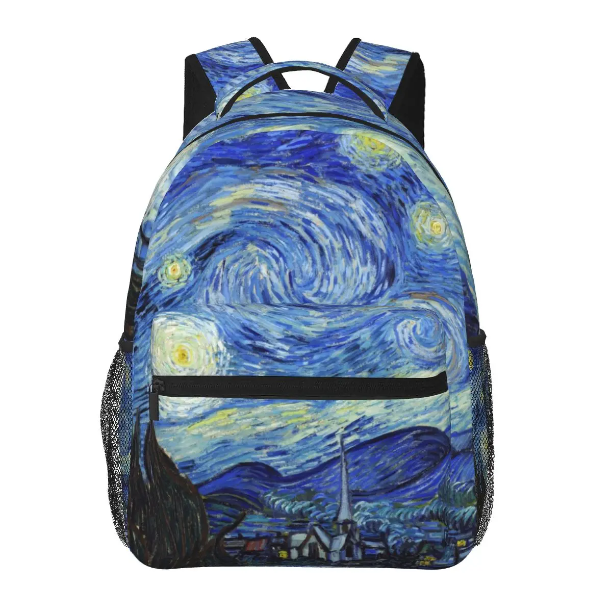 Vincent Van Gogh - Starry Night Backpacks Boys Girls Bookbag Children School Bags Travel Rucksack Shoulder Bag Large Capacity