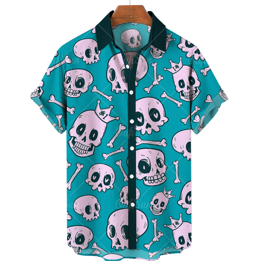 

Hawaiian men's short -sleeved shirts, casual party tops, extragrade, urban fashion, cool, summer,
