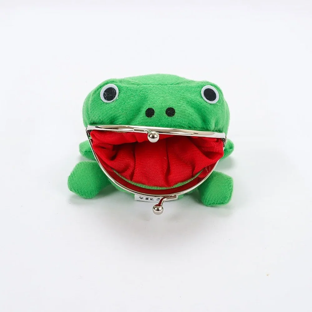 1 Piece Frog Wallet Anime Cartoon Wallet Coin Purse Manga Flannel Wallet Cute Purse Coin Holder