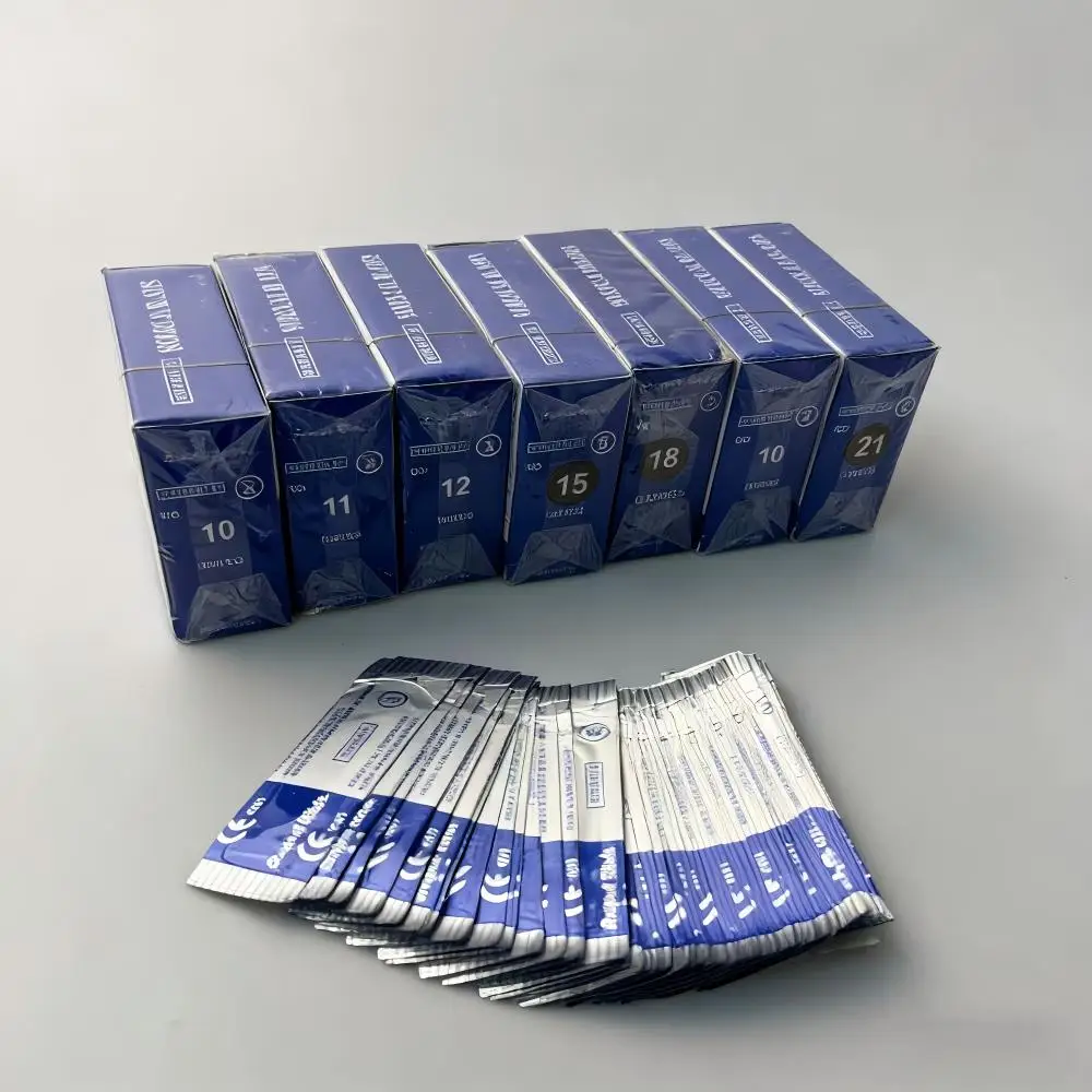 Sterile Surgical Scalpel Blades, Individually Wrapped, Full Range of Sizes Available, OR-Grade Disposable