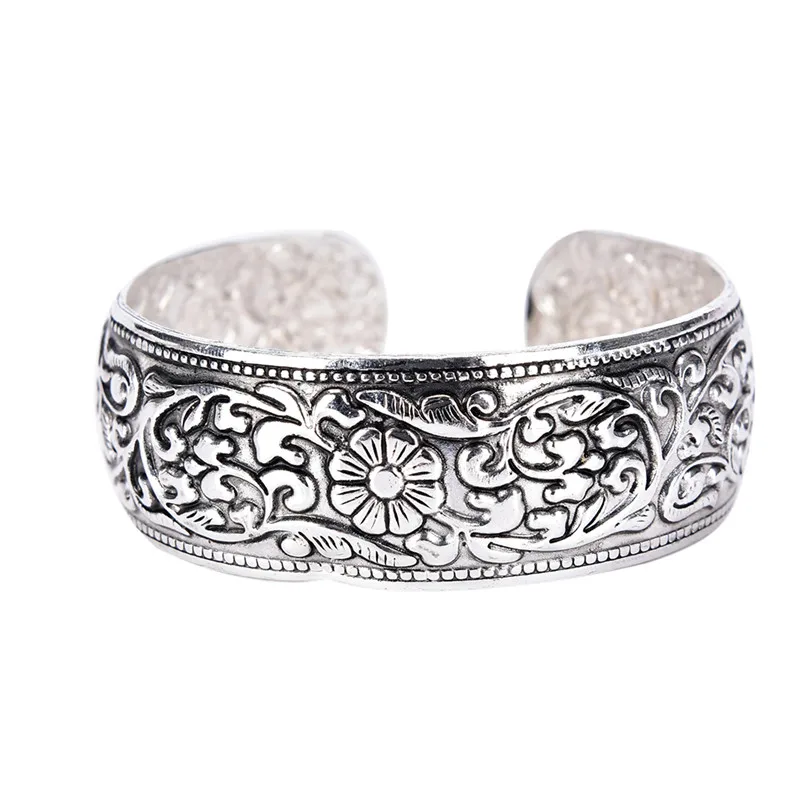 Plated Tibetan Turtle Shaped bangles Bracelet Women Cuff Bangle Antique Silver Adjustable Jewelry Gift Bracelets