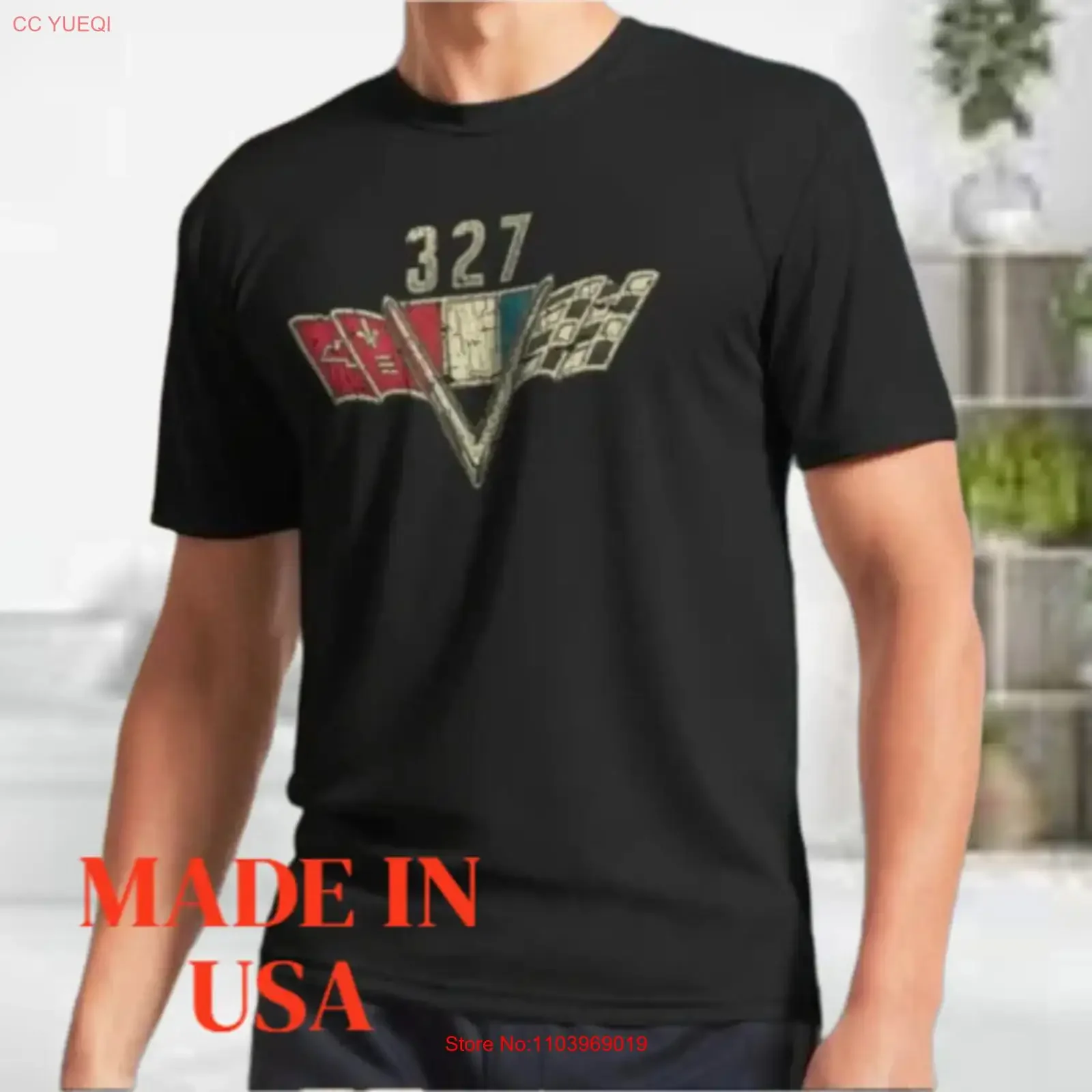 NUEVA Camiseta Divertida Unisex 327 Power 1962, Talla S-XL, Estilo Vintage Lavado, para Uso Diario, Ropa de Diseñador Unisex, Suave