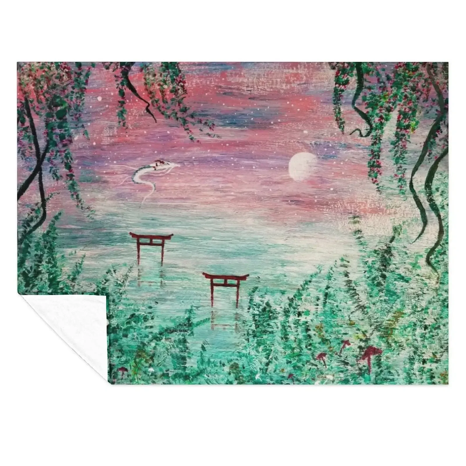 

Haku Dragon River Spirit Throw Blanket For Baby Extra Large Throw Stuffeds Flannels Blankets