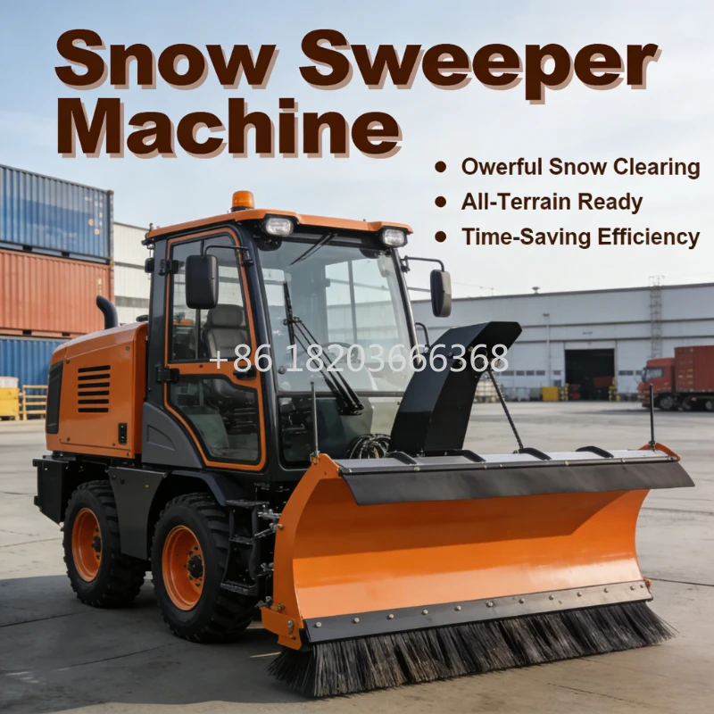 Customized Hot Sale Snowblower Snow Sweeping Machine Snowplow 25Hp Snow Removal Vehicle