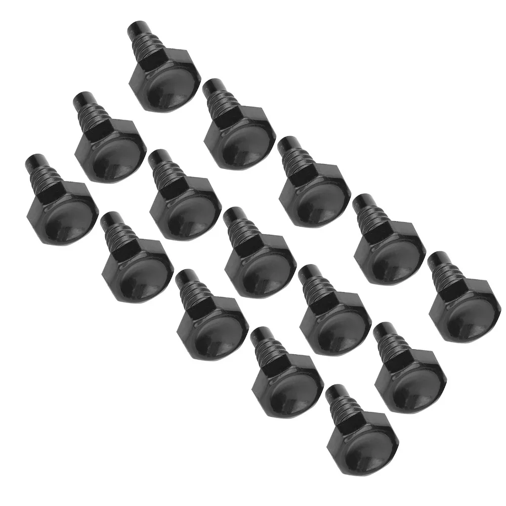 

15 шт. пластиковая крышка для бильярдного кия с жесткими острыми зубьями, винт, хвостовая заглушка, защитная крышка, нижняя крышка для бильярдного кия, оборудование для снукера