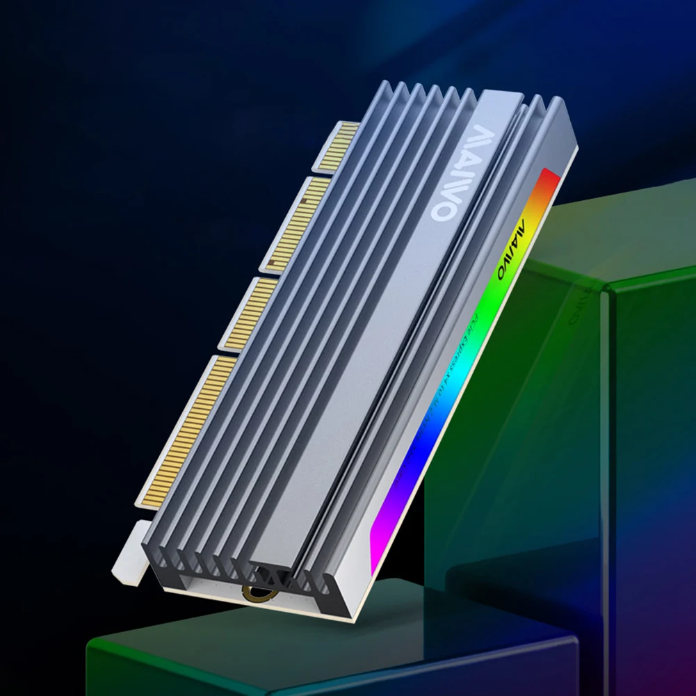 Konwerter PCI-E na M.2 M Key Interface NVME SSD Adapter PCIE X16 M2 NVME Hard Disk Converter Support M.2 NVME SSD 2230/42/60/80