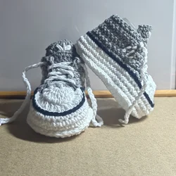 Crochet baby shoes Handmade crochet wool baby booties sneakers slippers