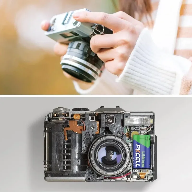 24 قطعة لبطارية PKCELL CR123A 3 فولت 123 بطاريات ليثيوم CR17345 EL123AP V123 KL123LA CR123R DL123A 3 فولت بطارية ليثيوم