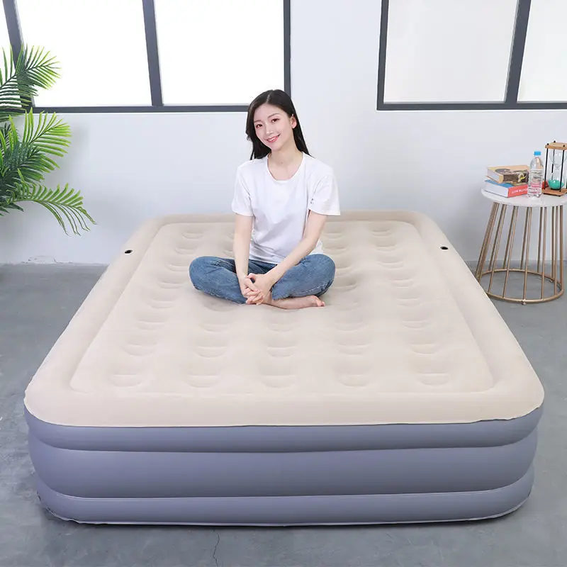 

Inflatable bed Single outdoor portable air cushion bed Double lazy bed Lunch break folding travel