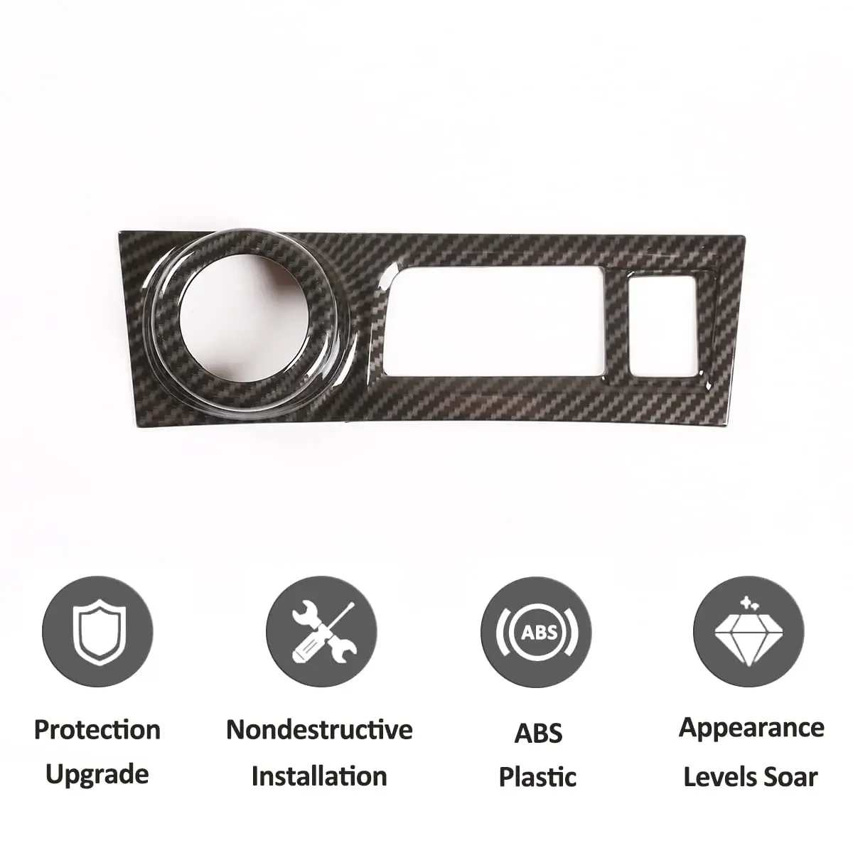 Carbon Fiber Car Start Stop Engine Button Panel Trim For Toyota 86 GT86 Subaru BRZ 2012-2021 Decorative Cover Car Accessories