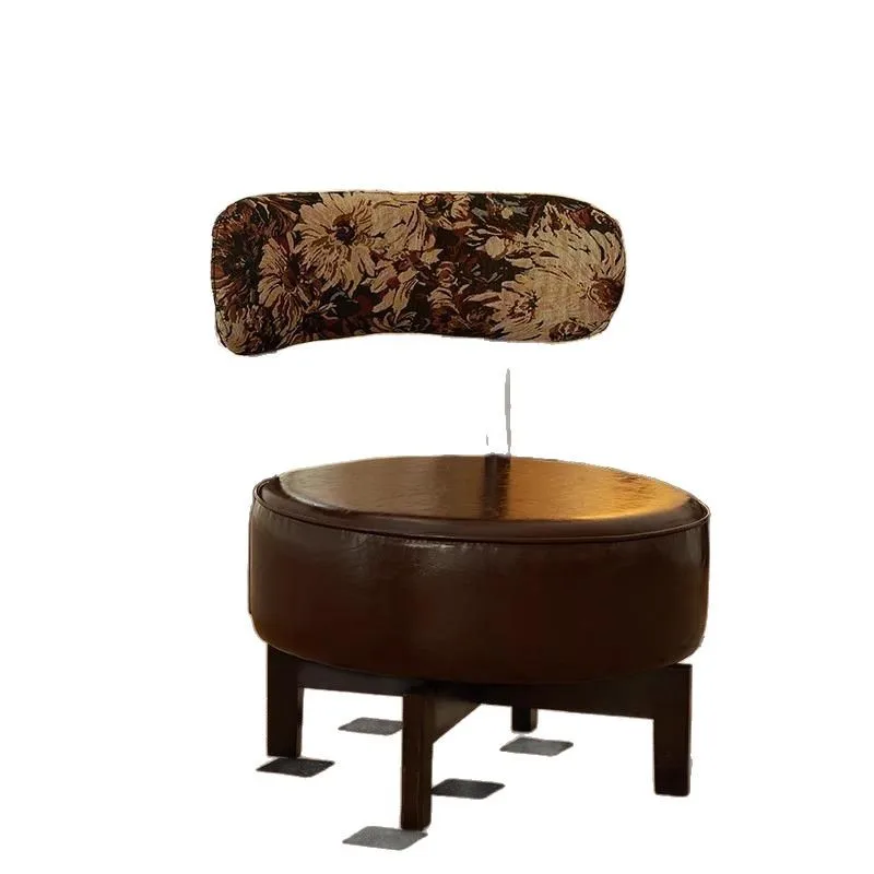 Single person small sofa chair with solid wood backrest, balcony, living room, bedroom, leisure, rotatable backrest chairs