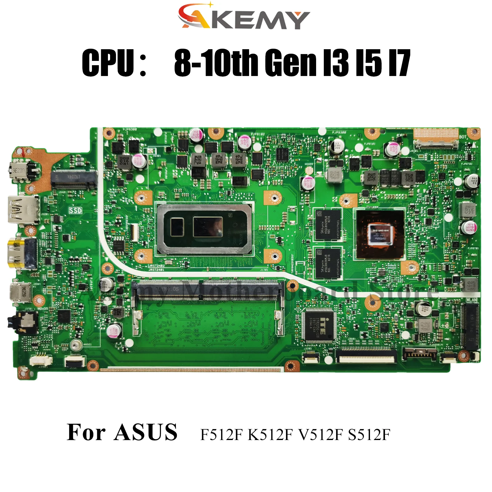 

X512FF Laptop Motherboard For ASUS F512F X512F V5000F X512FLC X512FJG X512FL X512FJ V512F S512F K512F Mainboard W/ I3 I5 I7 CPU