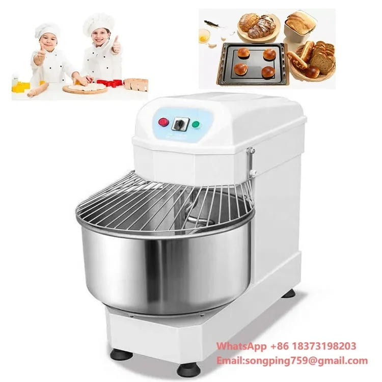 

Commercial 25kg 30kg 50kg Electric Spiral Dough Mixer for Bakery Pizza Dough Mixer