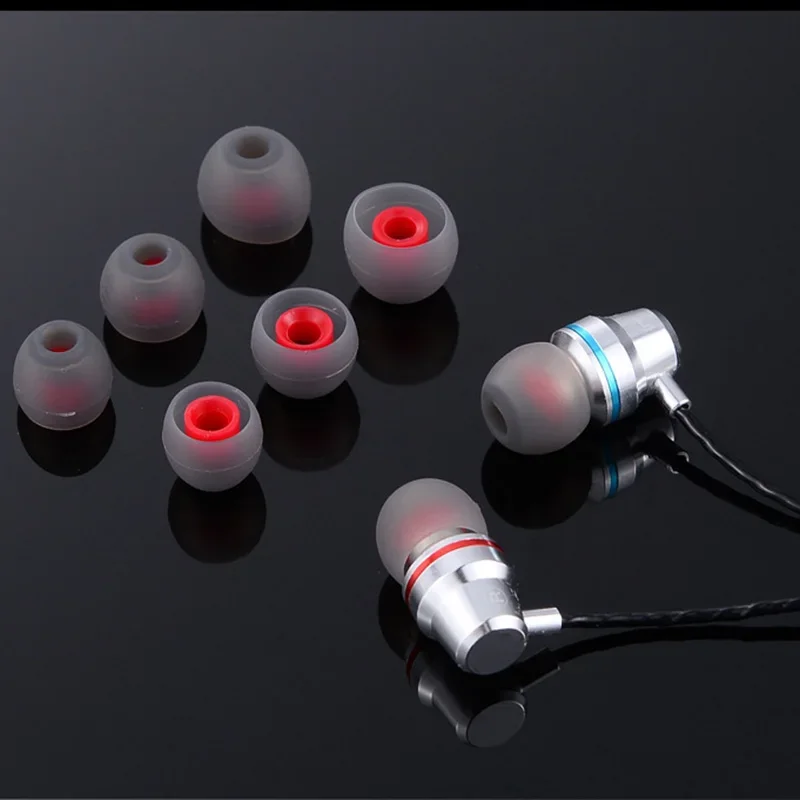 3/1 Pairs Ear Pads For Headphones Earphone Tips Silicone Ear Tips Small In-ear Earphone Covers Earbuds Eartips Accessories