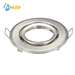 10PCS Ceiling Light Frame GU10 MR16 MR11 GU5.3 Bulb 10pcs LED Spotlight Frame for Holders Round Fixture Down Light Fitting