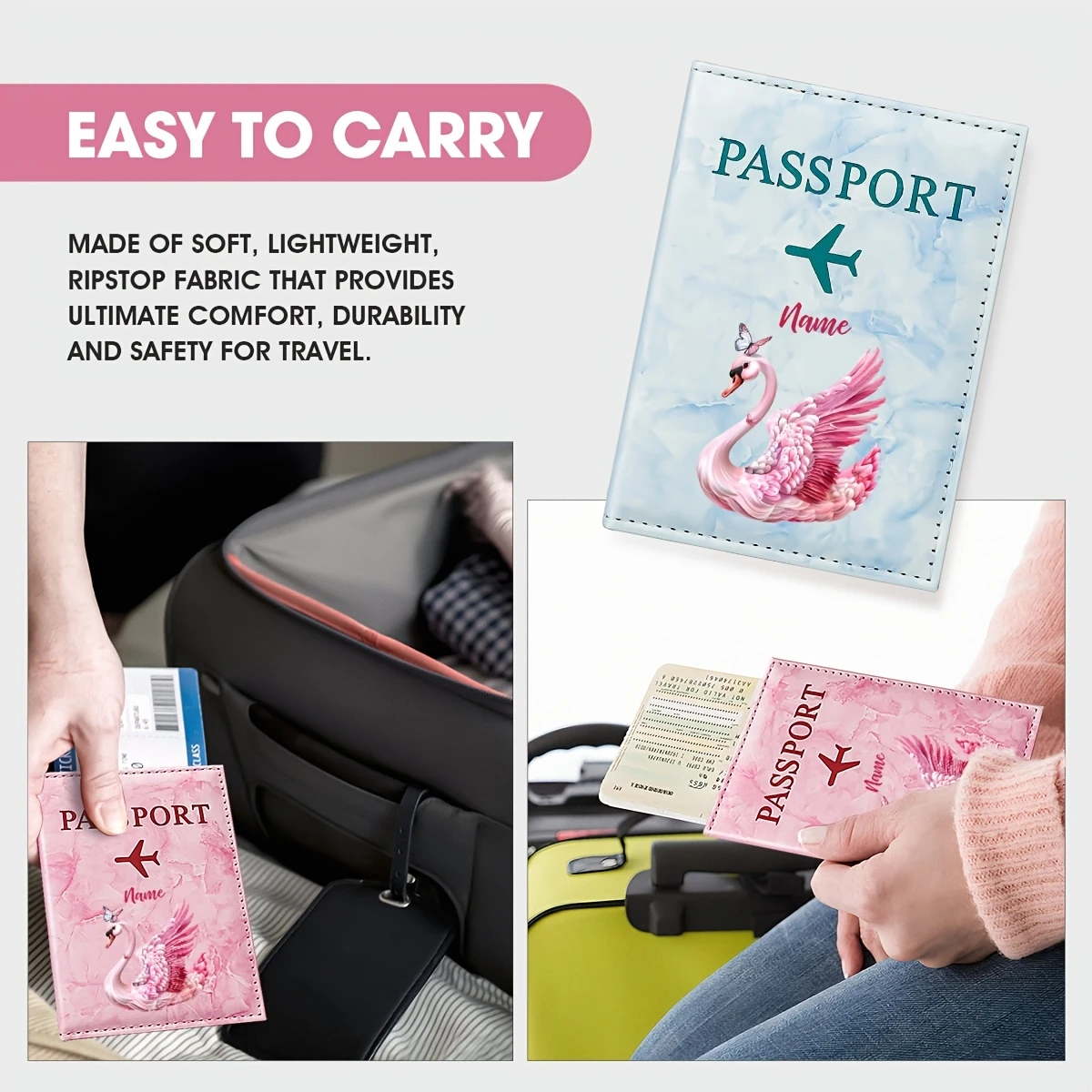 Porta Pasaportes de PU con Dis - Travel Accessories Present reseña y precio