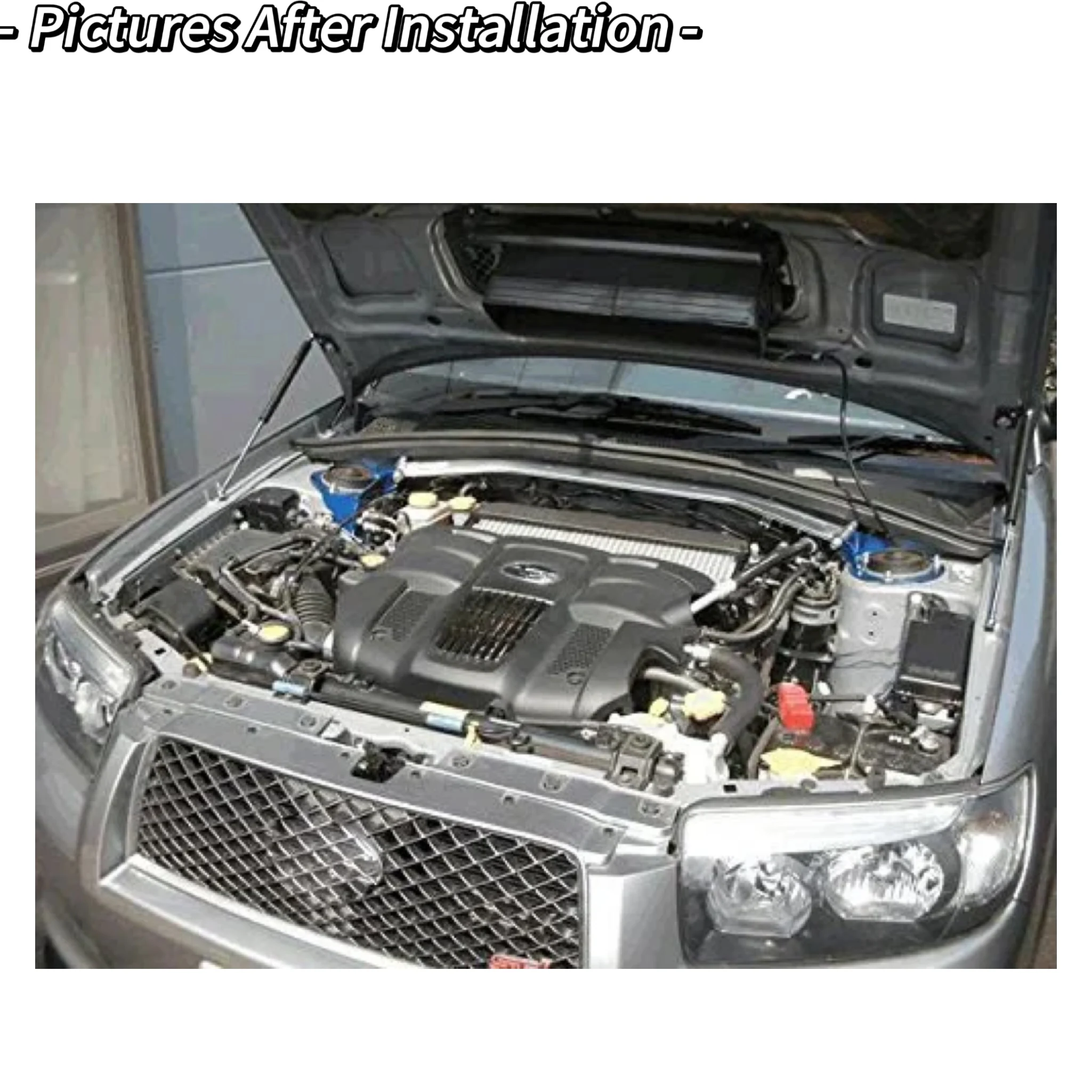 スバルフォレスターsg 2003-2008用フロントフードストラップ,ボンネット変更,リフトサポート,ダンパー,ピストンロッド,シリンダー,ベリンプロップアーム