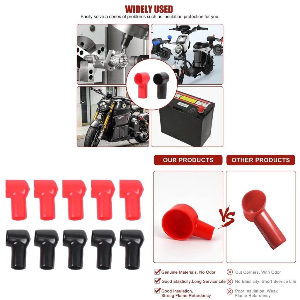  PVC Battery Terminal Guard Waterproof Universal Application Terminal Cover