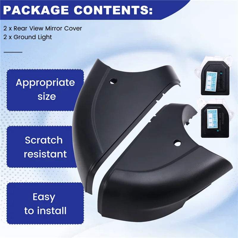 AASS-11D945301 11D945302 سيارة مرآة الرؤية الخلفية ضوء أرضي لشركة فولكس فاجن ID4X ID.4 2022-2025 11D 945 301/302 #4