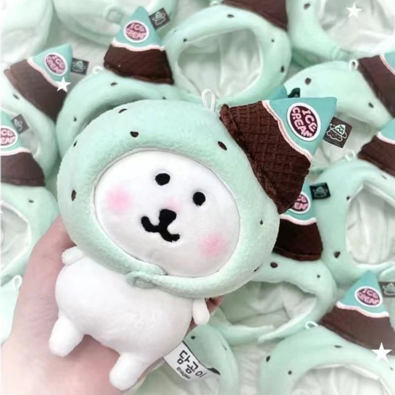 

Hot Selling Macaron Ice Cream Teddy Bear Clothes Cotton Doll Clothes Headgear Pendant Cute Green Headgear