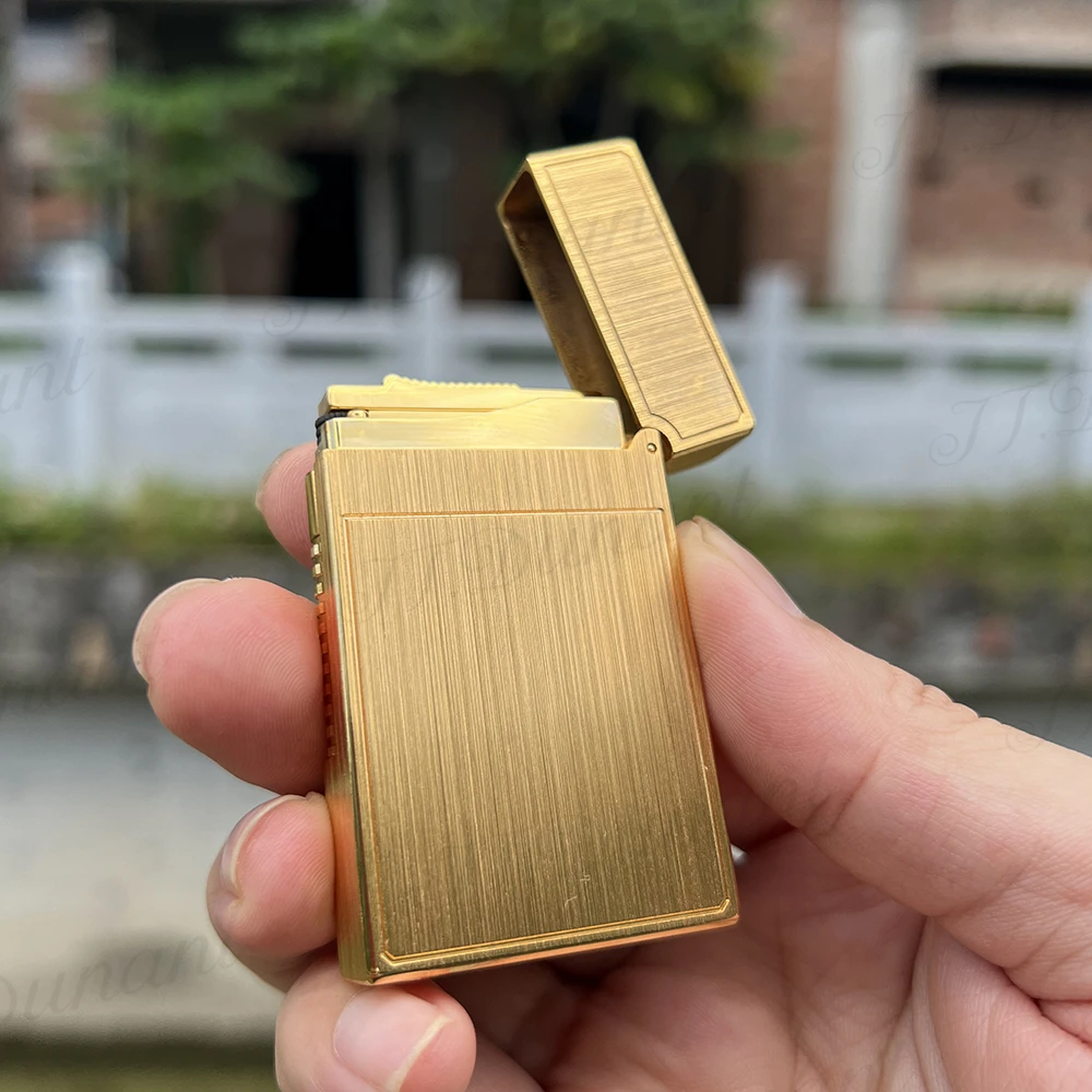 New Arrive JT Dunant Lighter Ping Sound Smoke Gadgets Metal Drawing Design Cigar Accessories Best Birthday Gift to Someone
