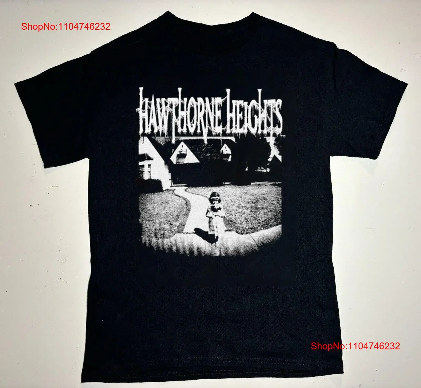 Hawthorne Heights Skeleton Tour  Adult T Shirt TS164 vintage Washed homme Breathable Top For Everyday Wear Unisex Comfortable