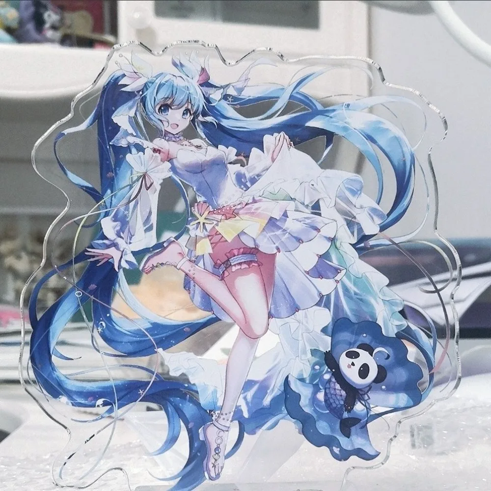 Nieuwe Hatsune Miku Acryl Stand Figuur Hatsune Miku Project Diva Anime Perifere Leuke Cartoon Desktop Originaliteit Ornament Gift