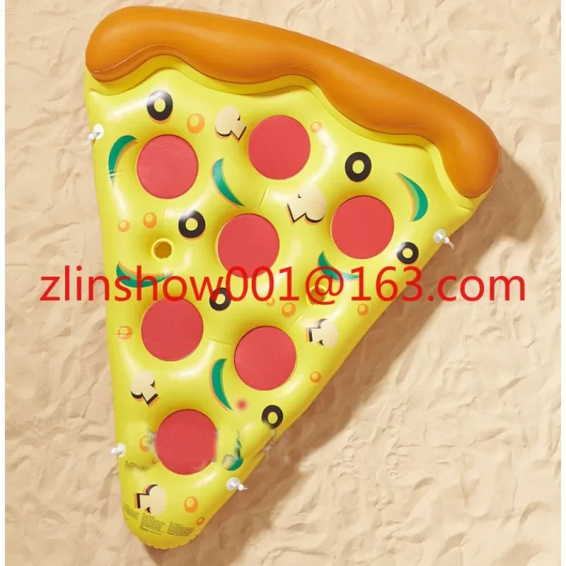 Inflatable pizza floating row, water inflatable recliner