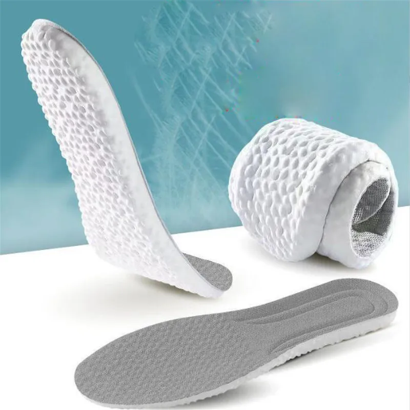 New Orthopedic Memory Foam Sport Insoles for Shoes Sole Cushion Running Shock-Absorbant Breathable Deodorization EVA Soft Pad