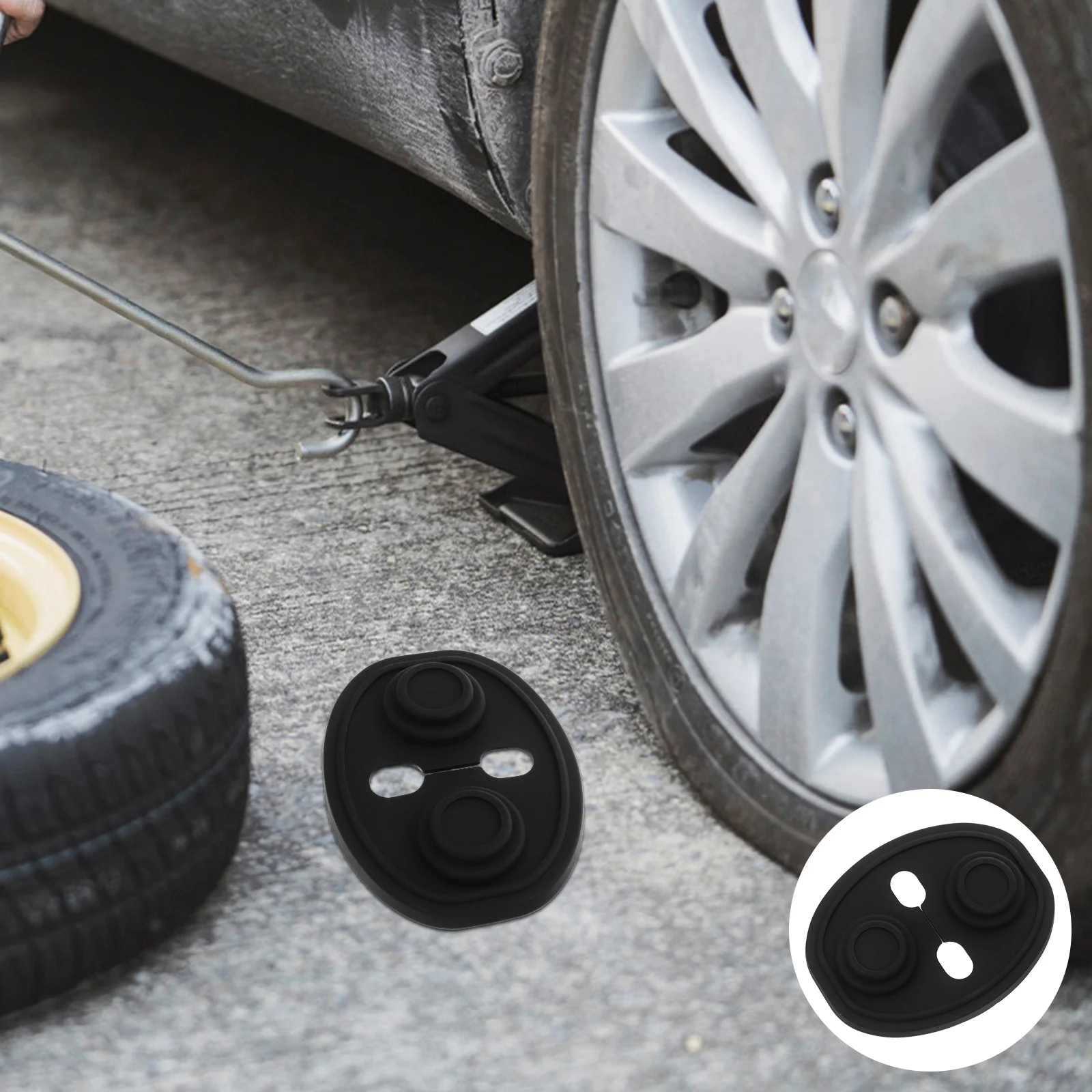 

8Pcs Universal Car Door Lock Cover Silicone Protector Latch Guard Silent Anti Noise Waterproof Durable Aesthetic Design