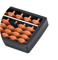 【BBS】7/9/11/13/15/17 Digit Rods Standard Abacus Brown Bead Soroban Calculator Counting Tool Mathematics Beginner Caculating Toys