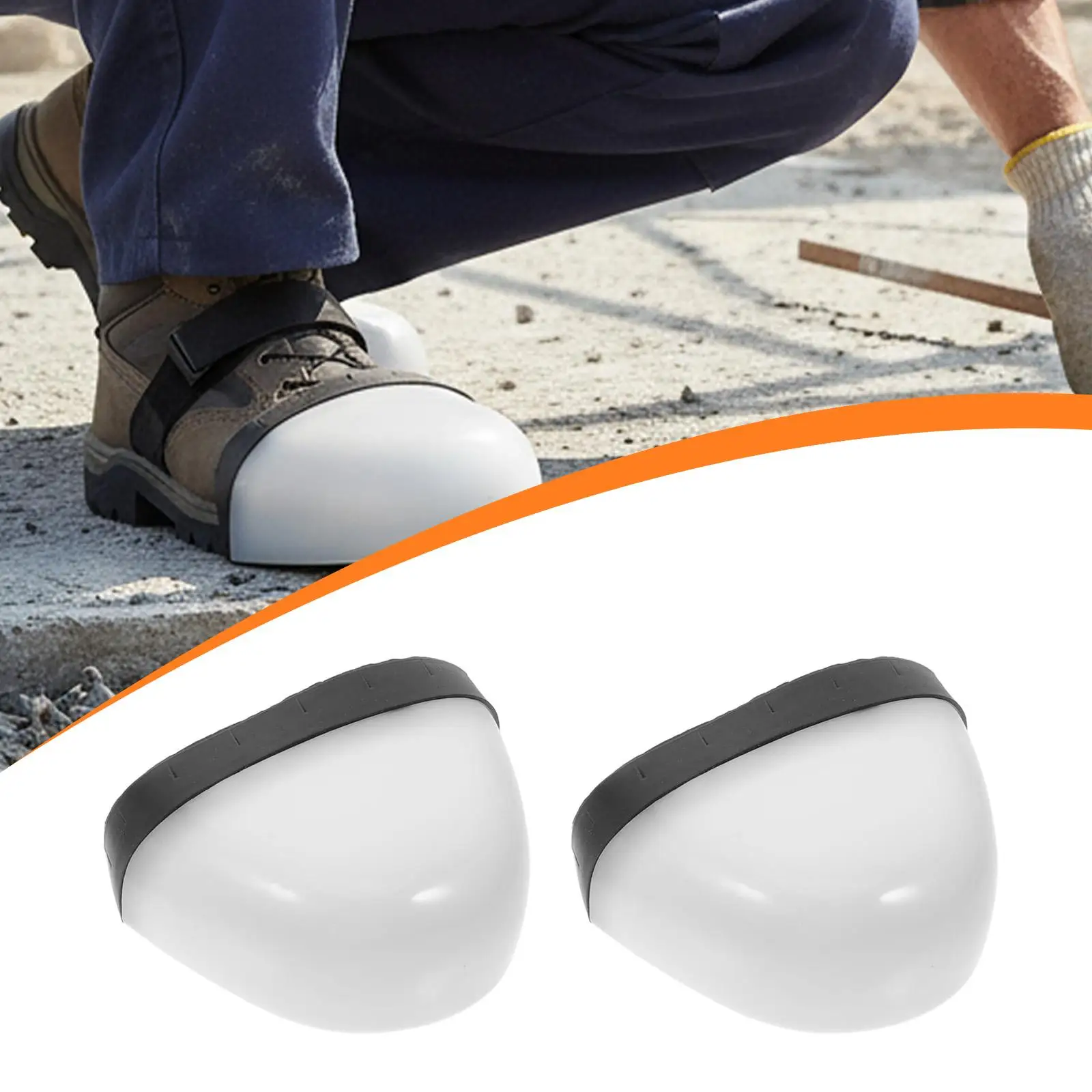 2 Pieces Smacking Toe Guards Protective Industrial Construction Use for Work Boot Footwear Toe Inserts Toe Caps