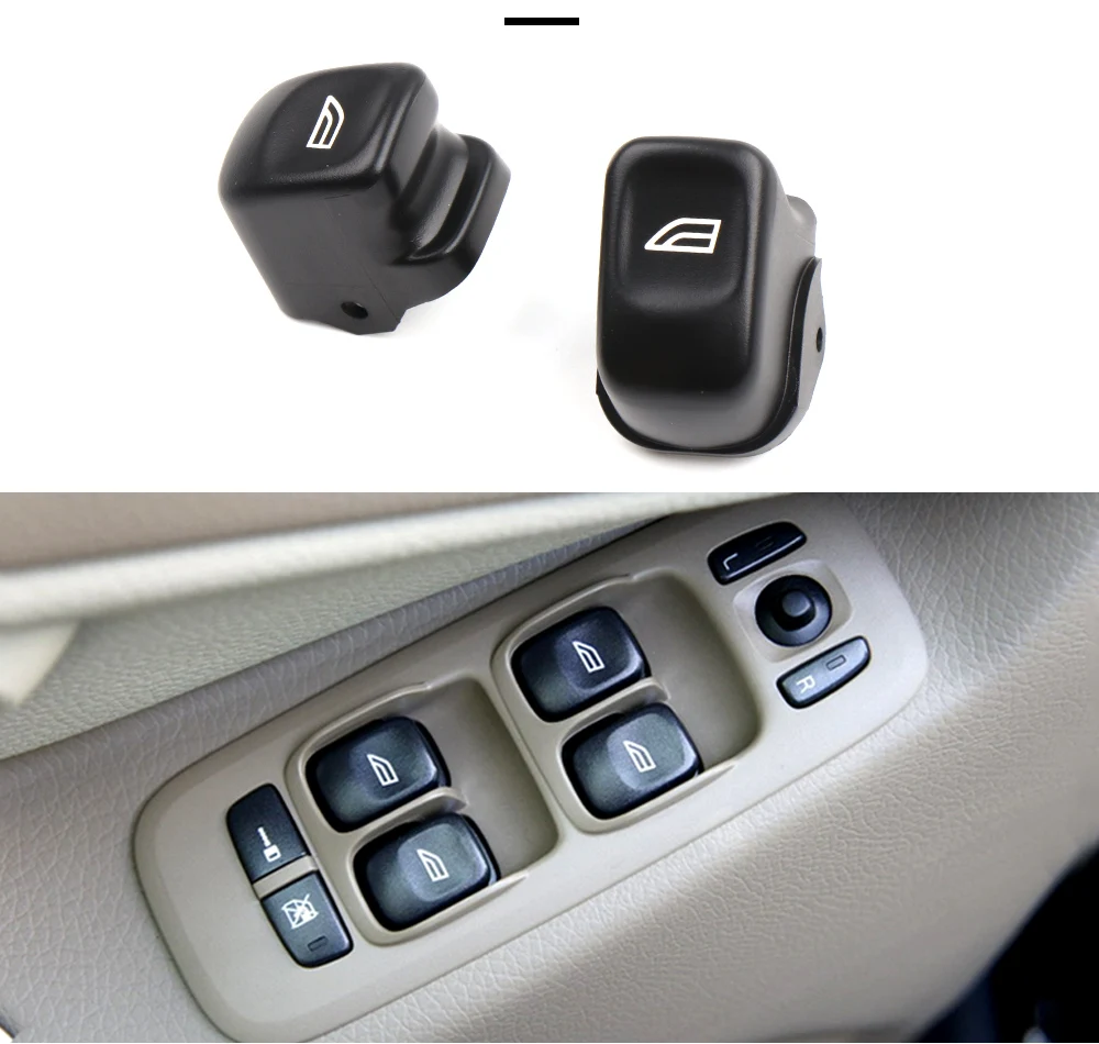 Fensterheber Steuersc halter Aufzug Glas Hub regler Knopf abdeckung für volvo v70 xc70 s80 s60 xc90 – Detail 5