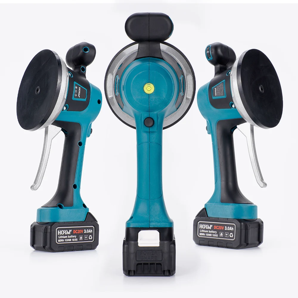 เครื่องปูกระเบื้องไร้สาย20V เครื่องปรับระดับสั่นระดับถ้วยดูดกระเบื้องอัตโนมัติ6สปีดสำหรับแผ่นกระเบื้องผนัง
